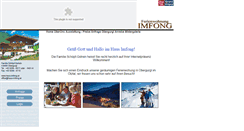 Desktop Screenshot of haus-imfong.at