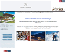 Tablet Screenshot of haus-imfong.at